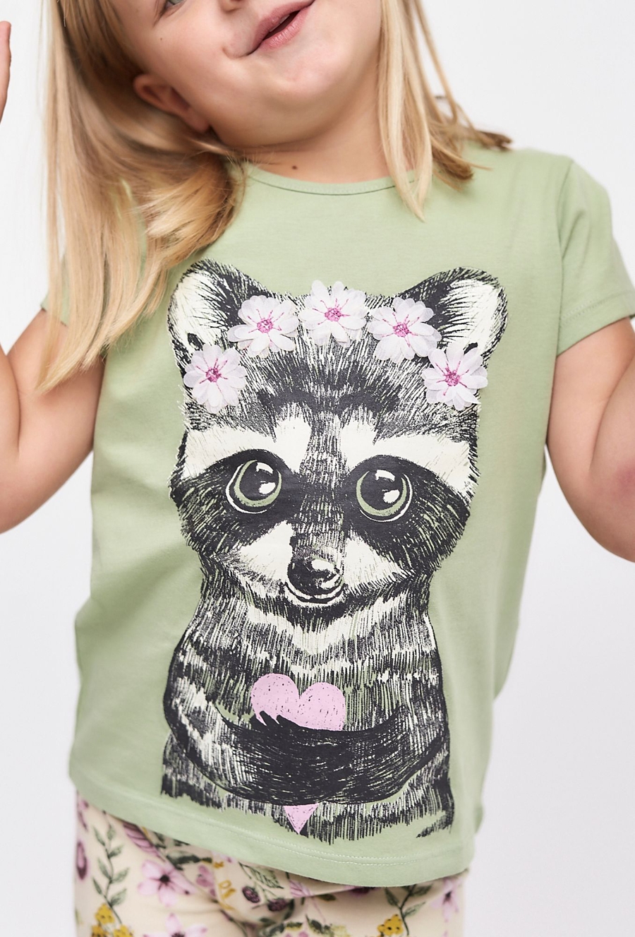 Koszulka z kotkiem dla dziewczynki - 510.15.