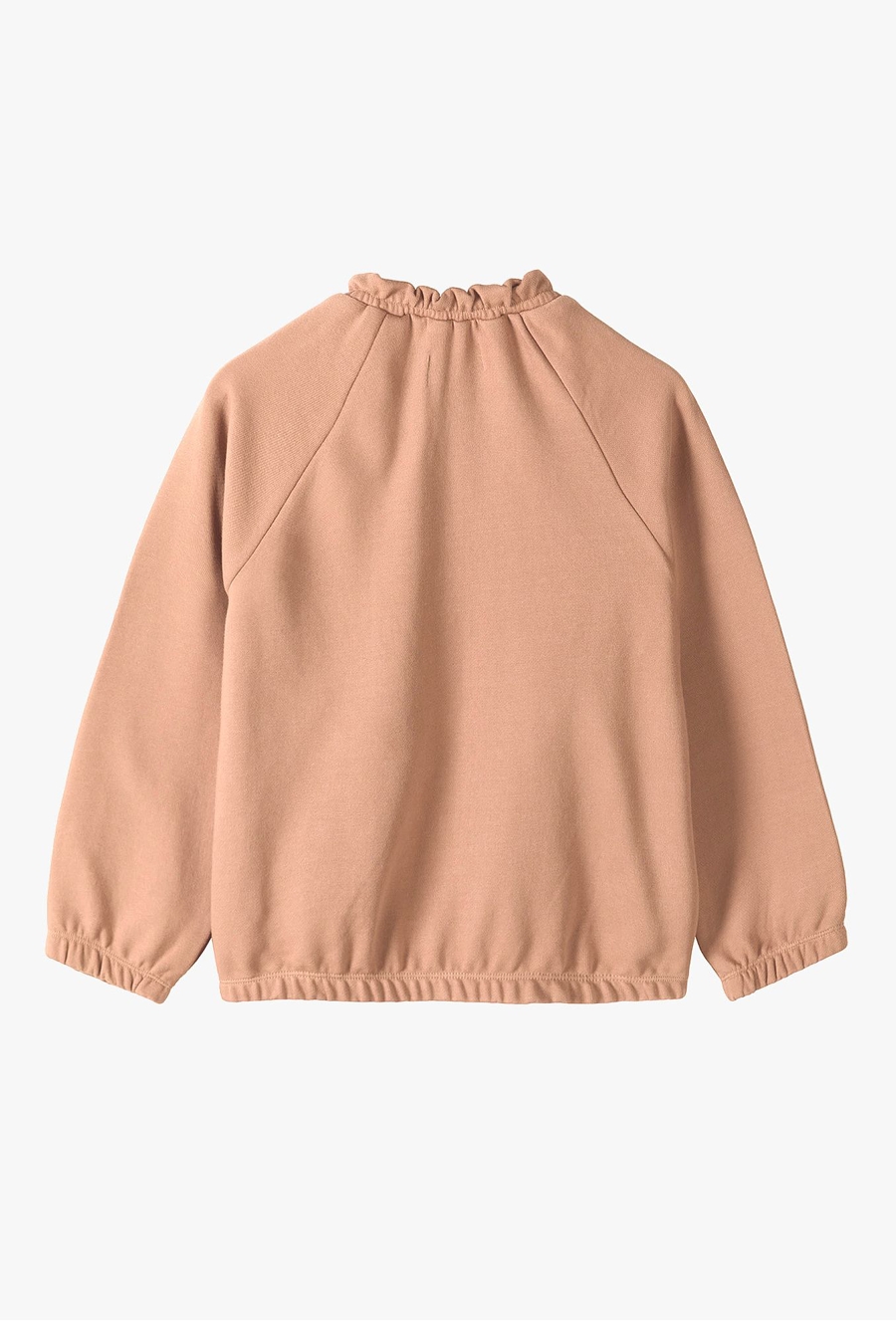 Brązowa rozsuwana bluza dresowa dla dziewczynki - 510.15.