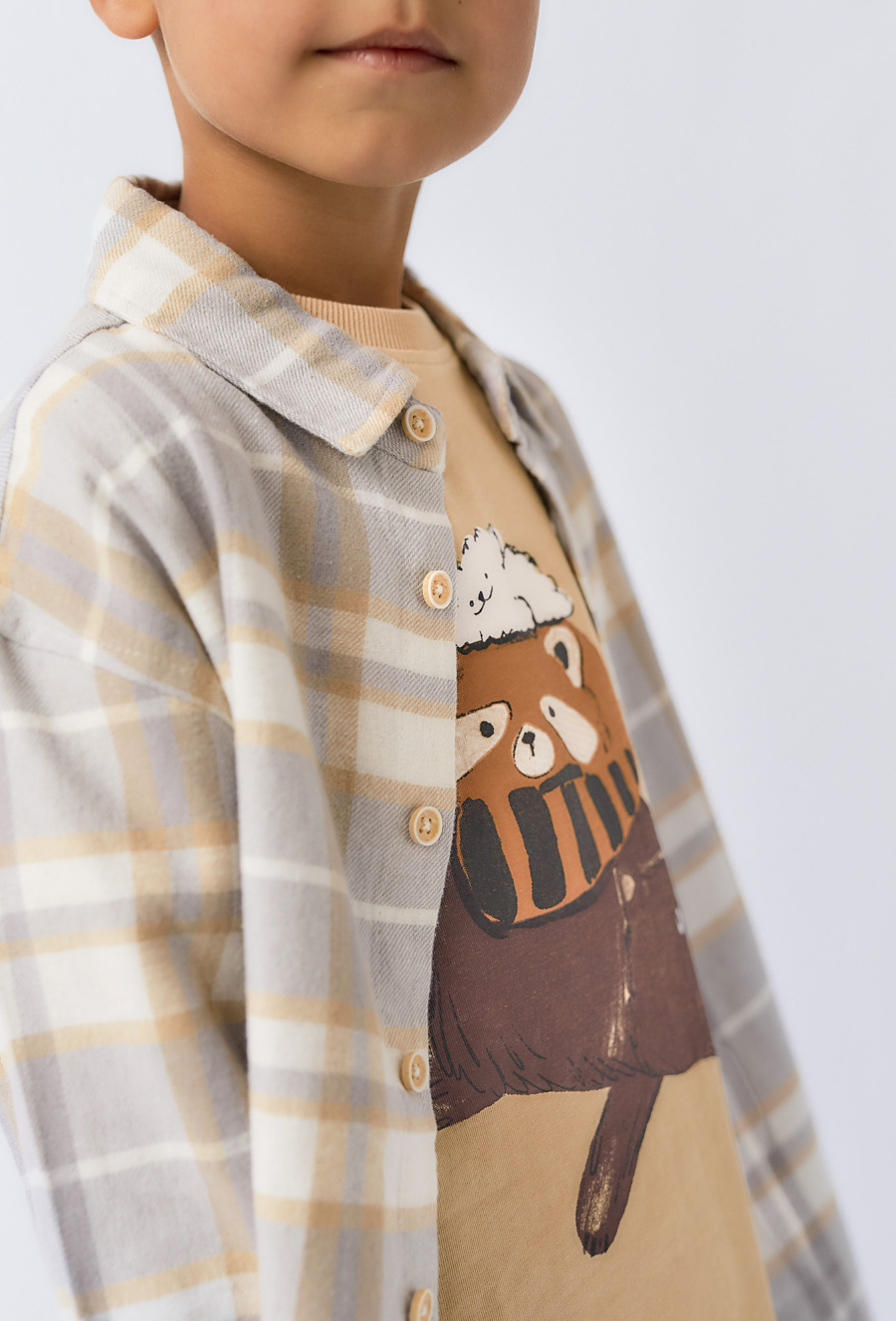 Koszula chłopięca w atę z długim rękawem