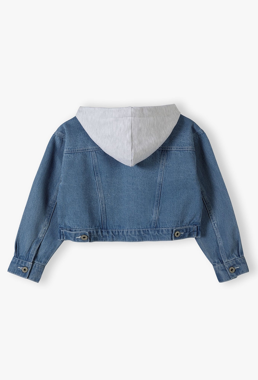 Jeansowa kurtka z odpinanym kapturem | Lincoln&Sharks