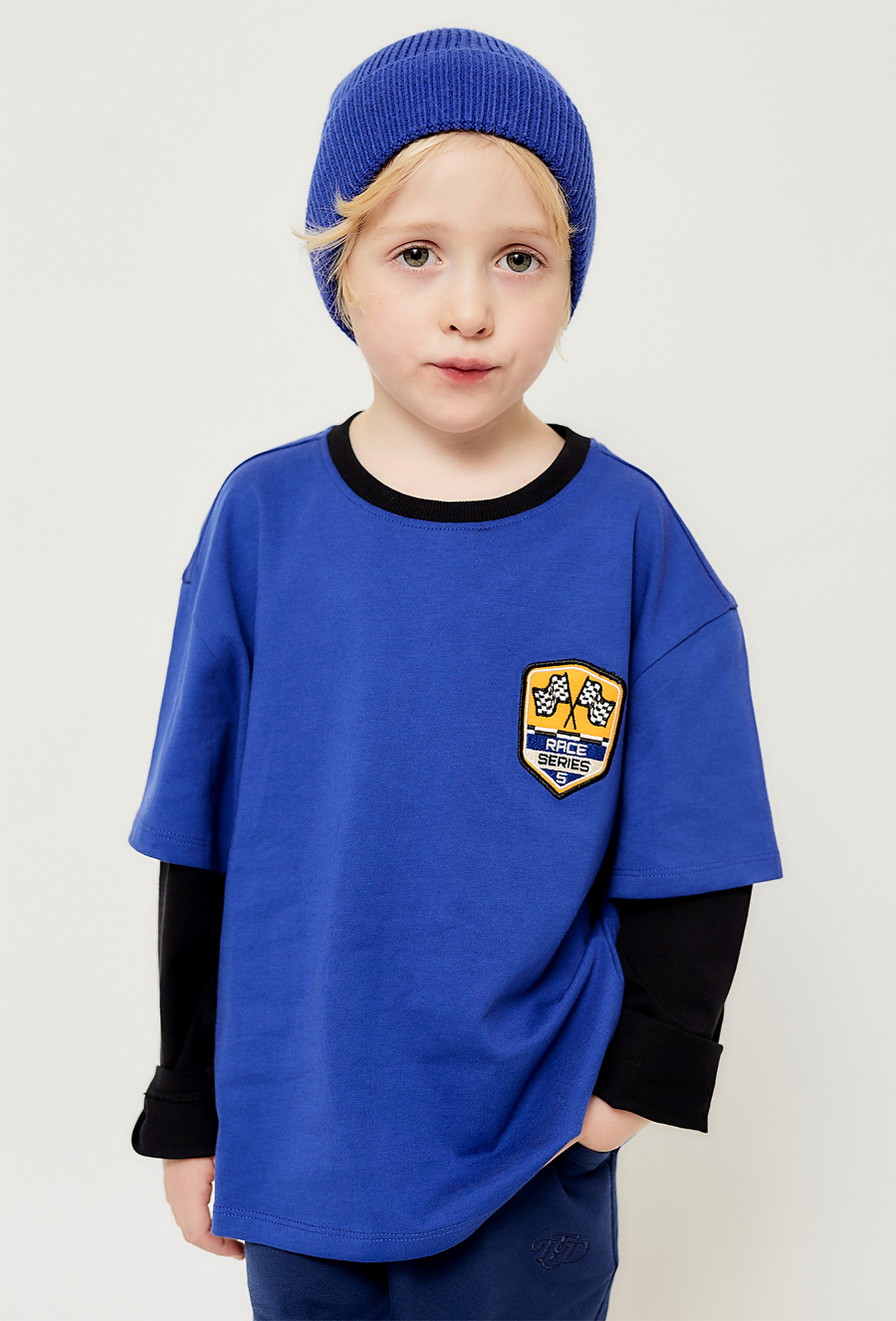 Bluzka chłopięca z długim rękawem - Racing