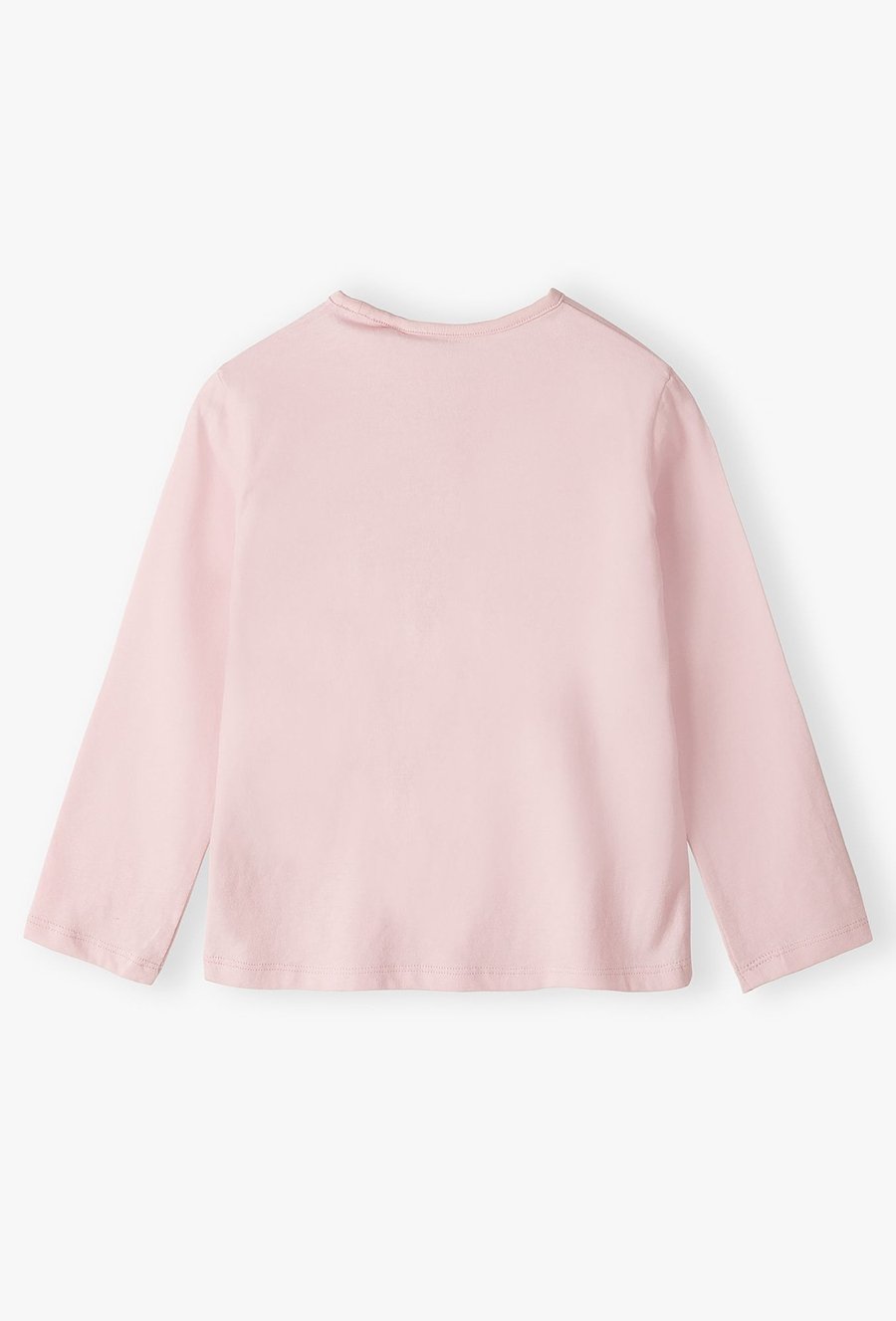 Różowa bluzka z długim rękawem