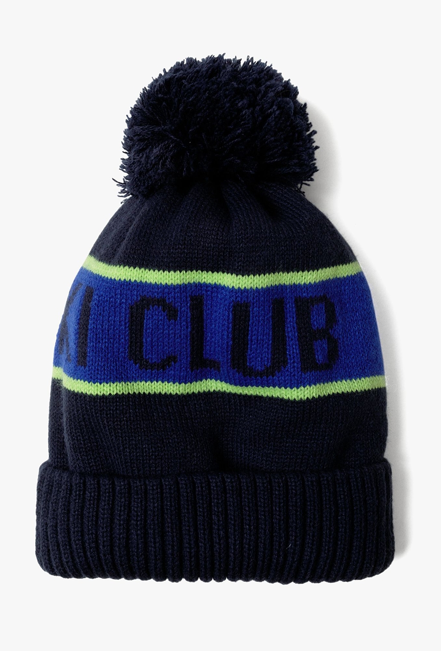 Czapka zimowa dla chłopca - granatowa - SKI CLUB - 510.15.