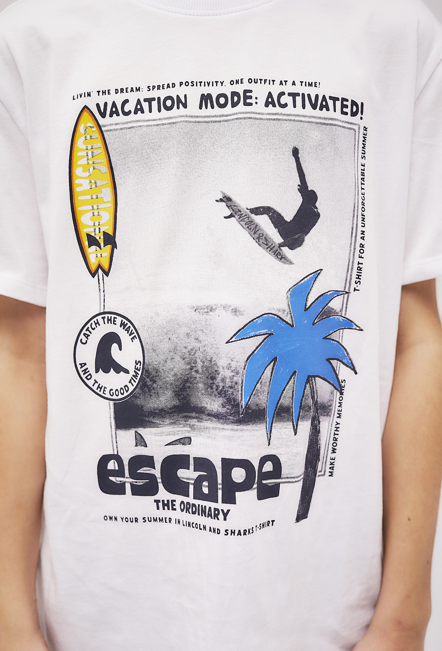 Koszulka chłopięca z wakacyjnym nadrukiem