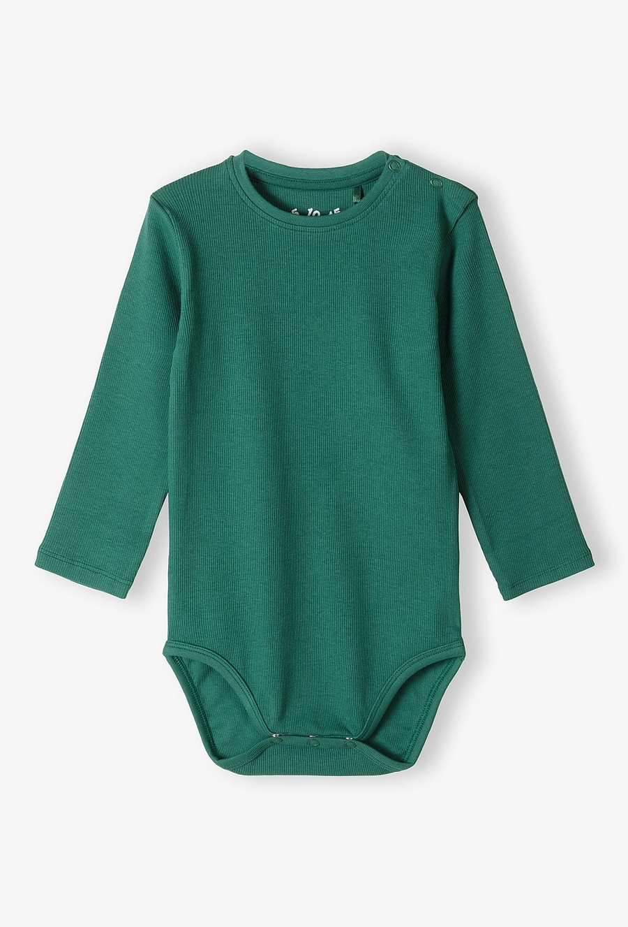 Body z długim rękawem - zielone w prążki - 510.15.