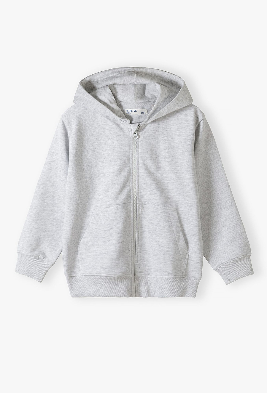 Szara bluza dresowa - basic - 510.15.