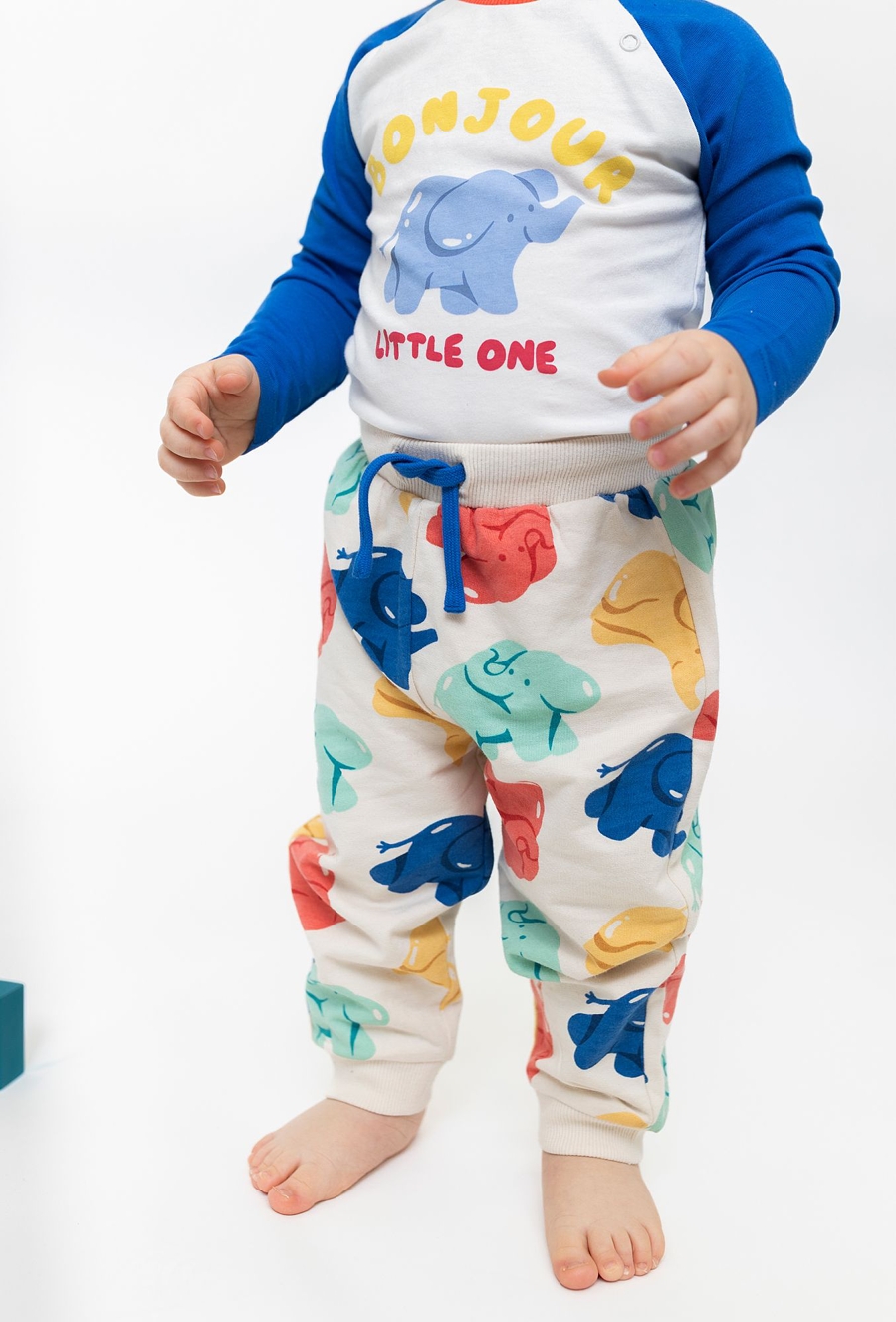 Body niemowlęce ze słonikiem - długi rękaw