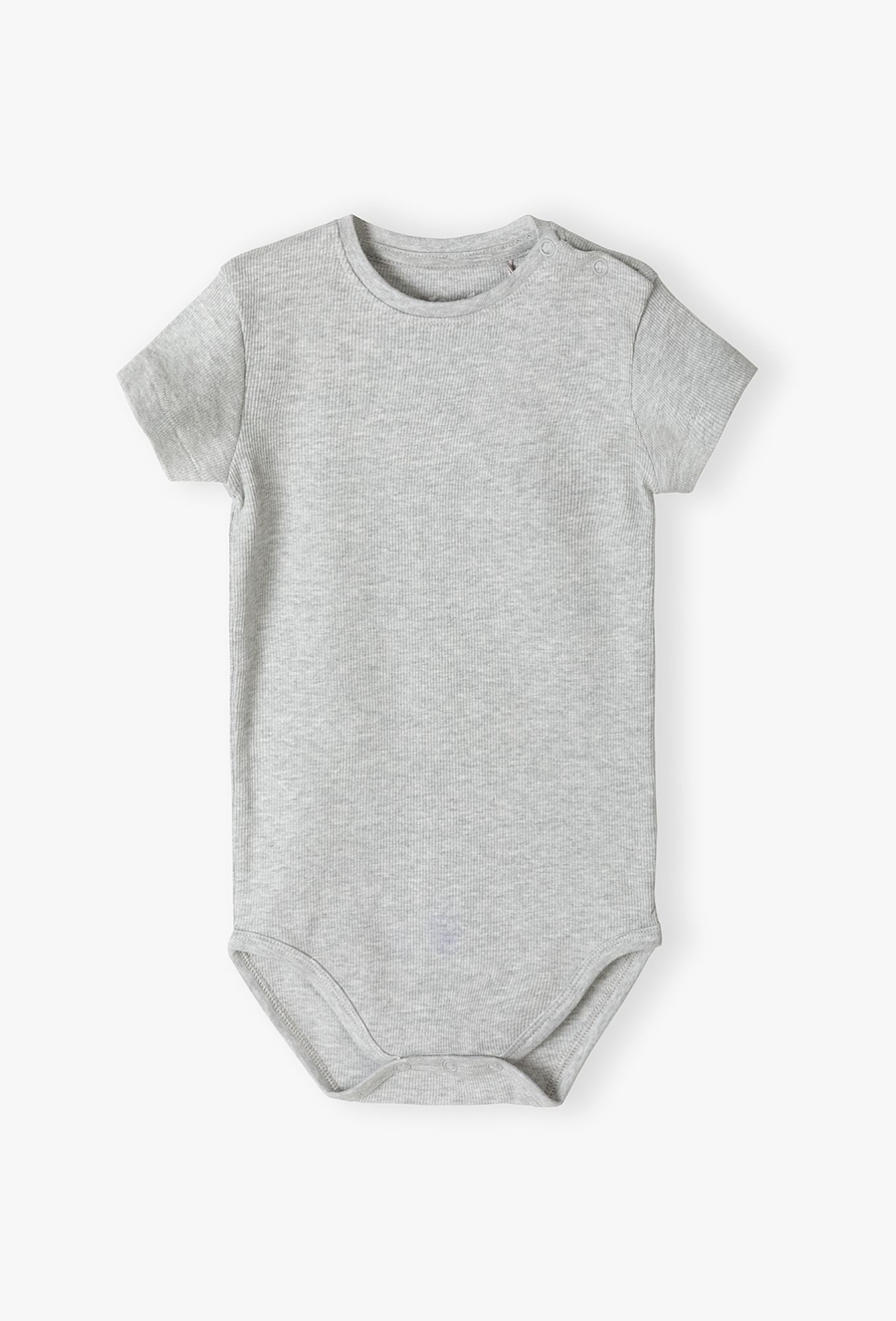 Szare body niemowlęce w prążki - ótki rękaw - 510.15.