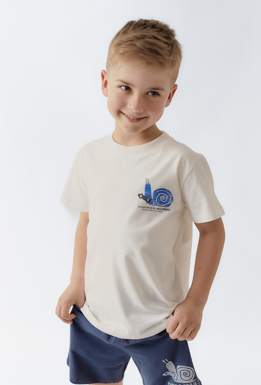 Bawełniany t-shirt z nadrukiem