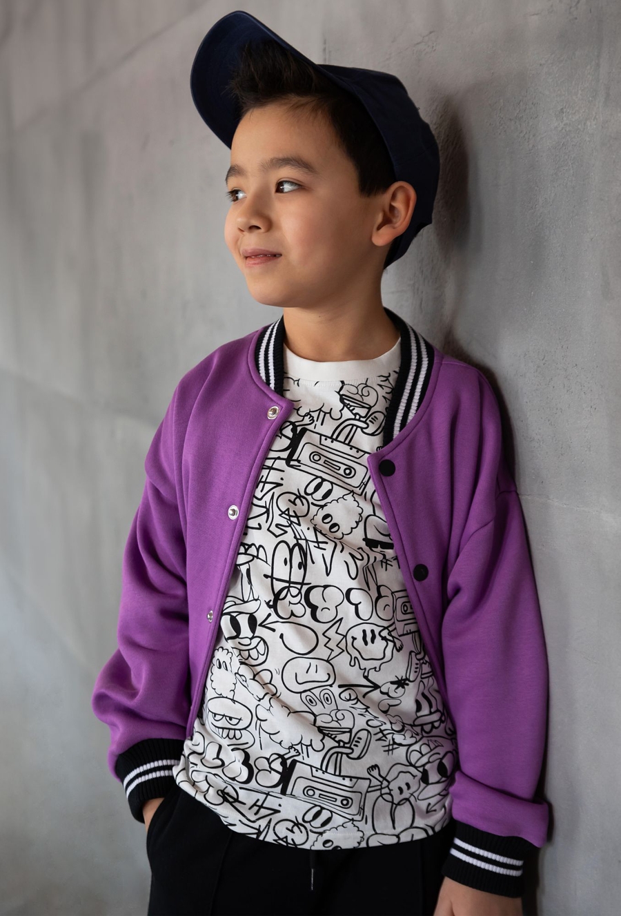 Fioletowa bluza bomber - Lincoln&Sharks