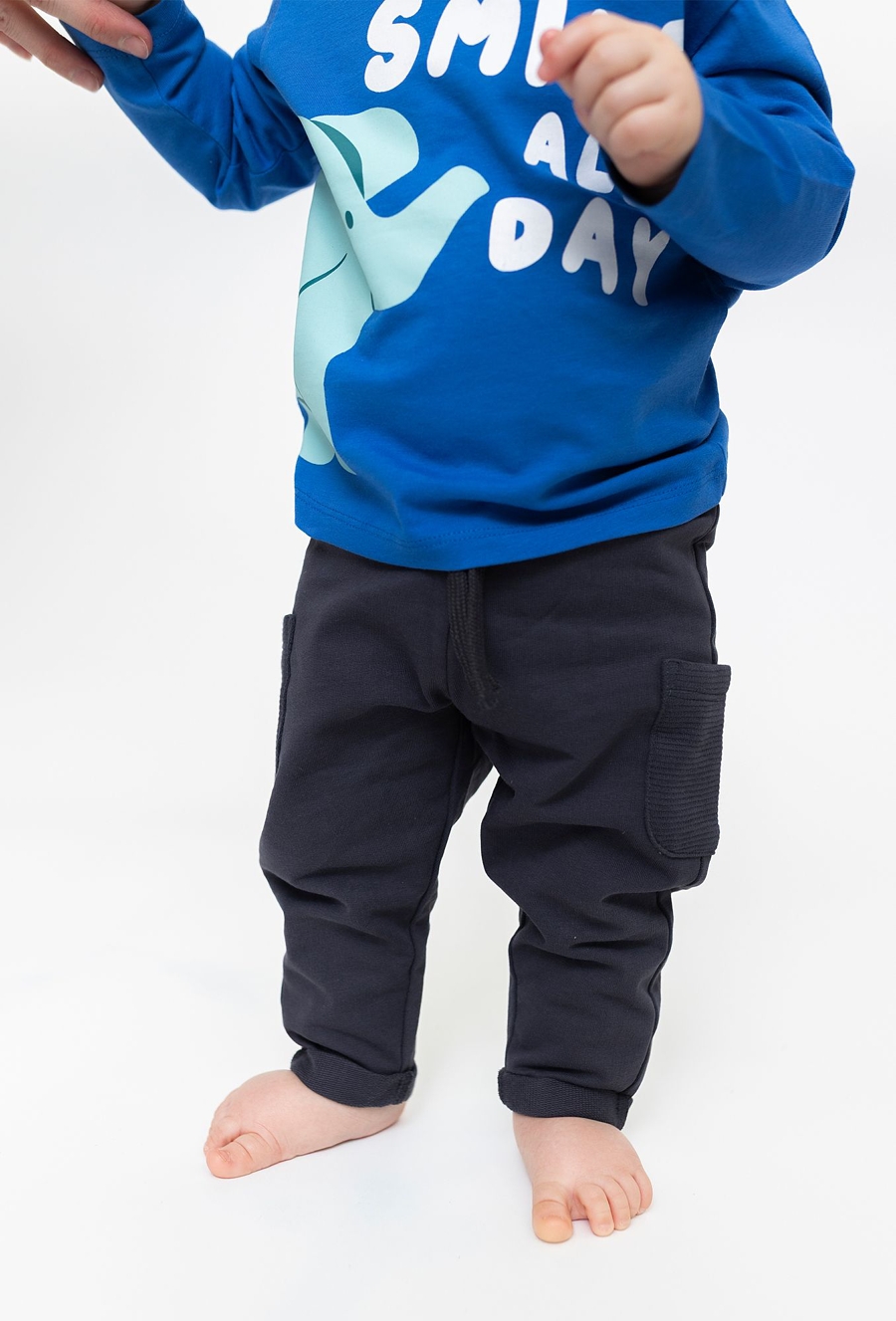 Spodnie dresowe dla niemowlaka - bojówki