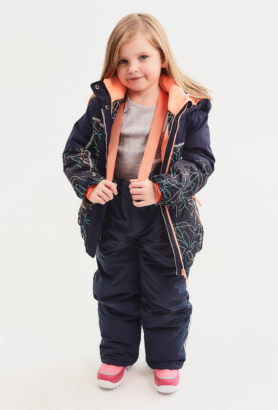 Spodnie narciarskie soft shell - granatowe 510.15