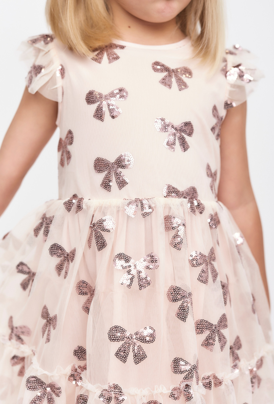 Różowa sukienka z ótkim rękawem - 510.15.