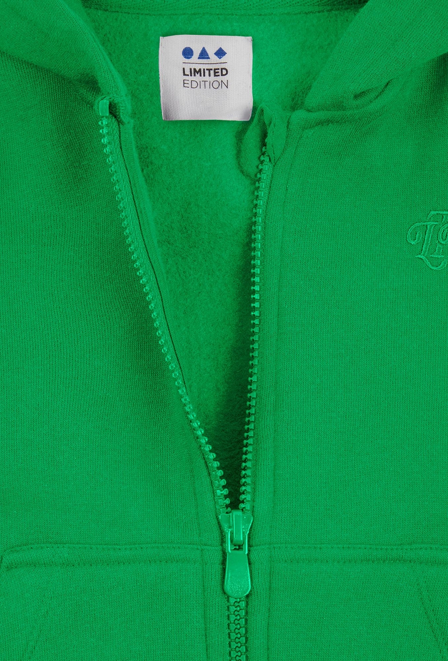 Zielona rozpinana bluza dresowa z kapturem - Limited Edition