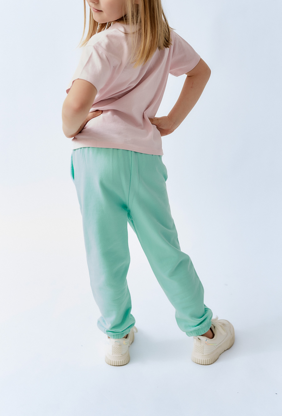 Bawełniane spodnie dresowe dla dziewczynki