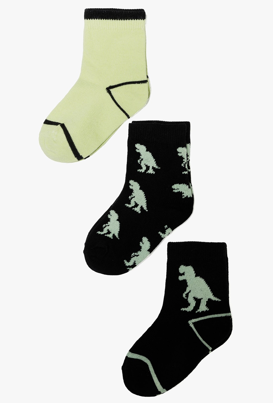 Skarpetki chłopięce w dinozaury - 3pak - 510.15.