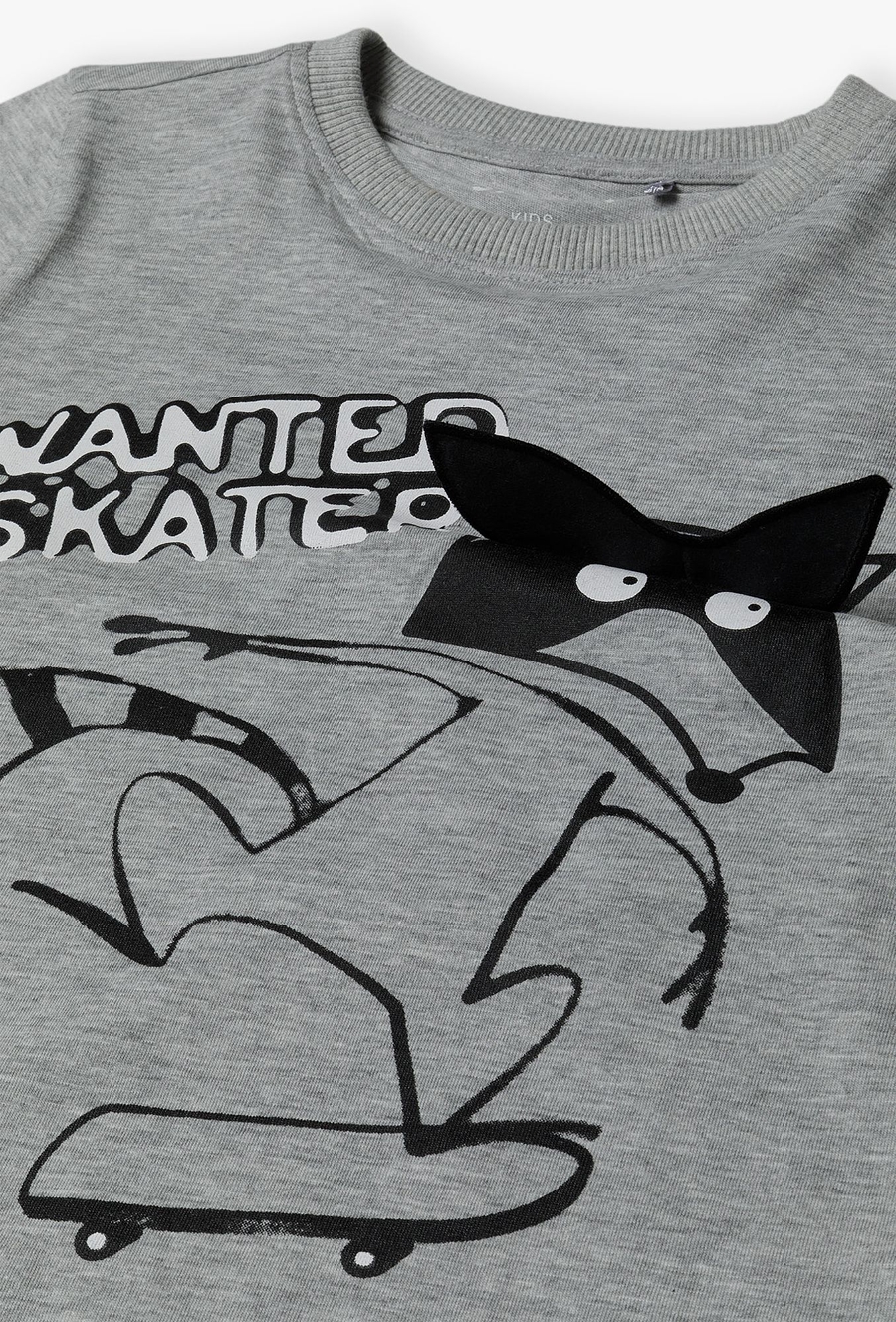 Szara koszulka dla chłopca z nadrukiem