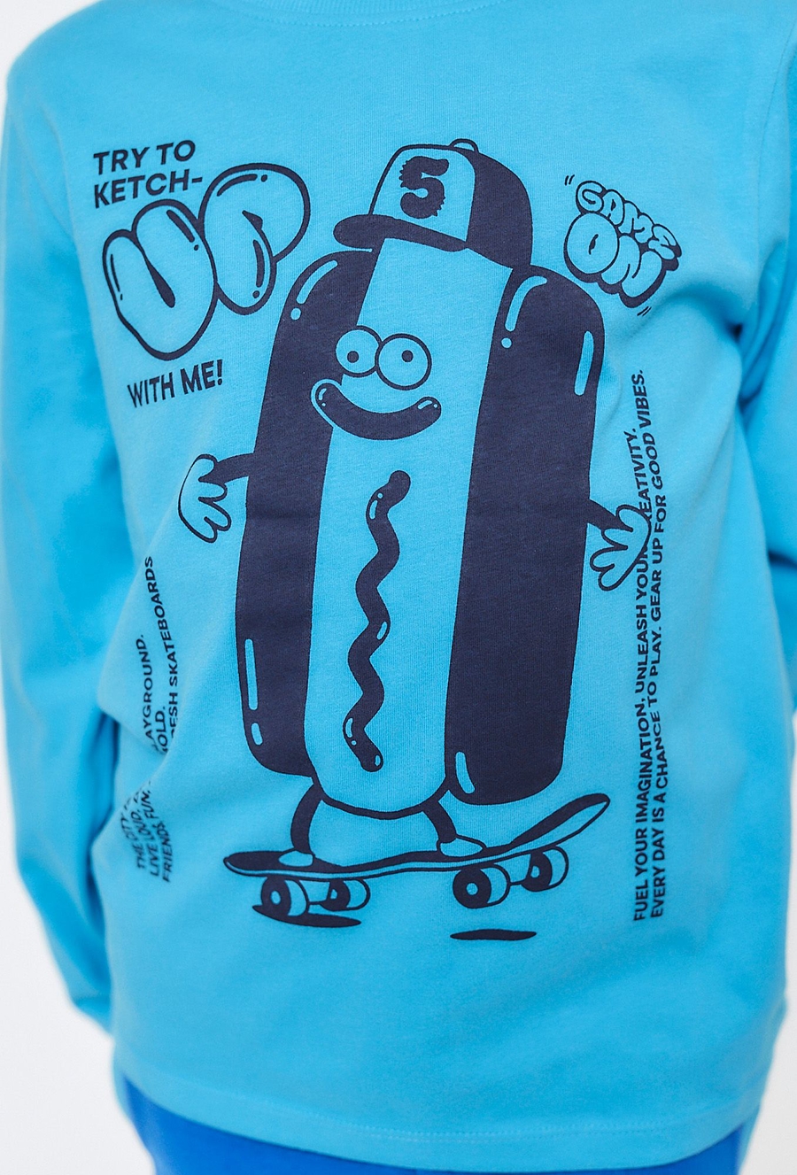 Bawełniana bluzka z długim rękawem