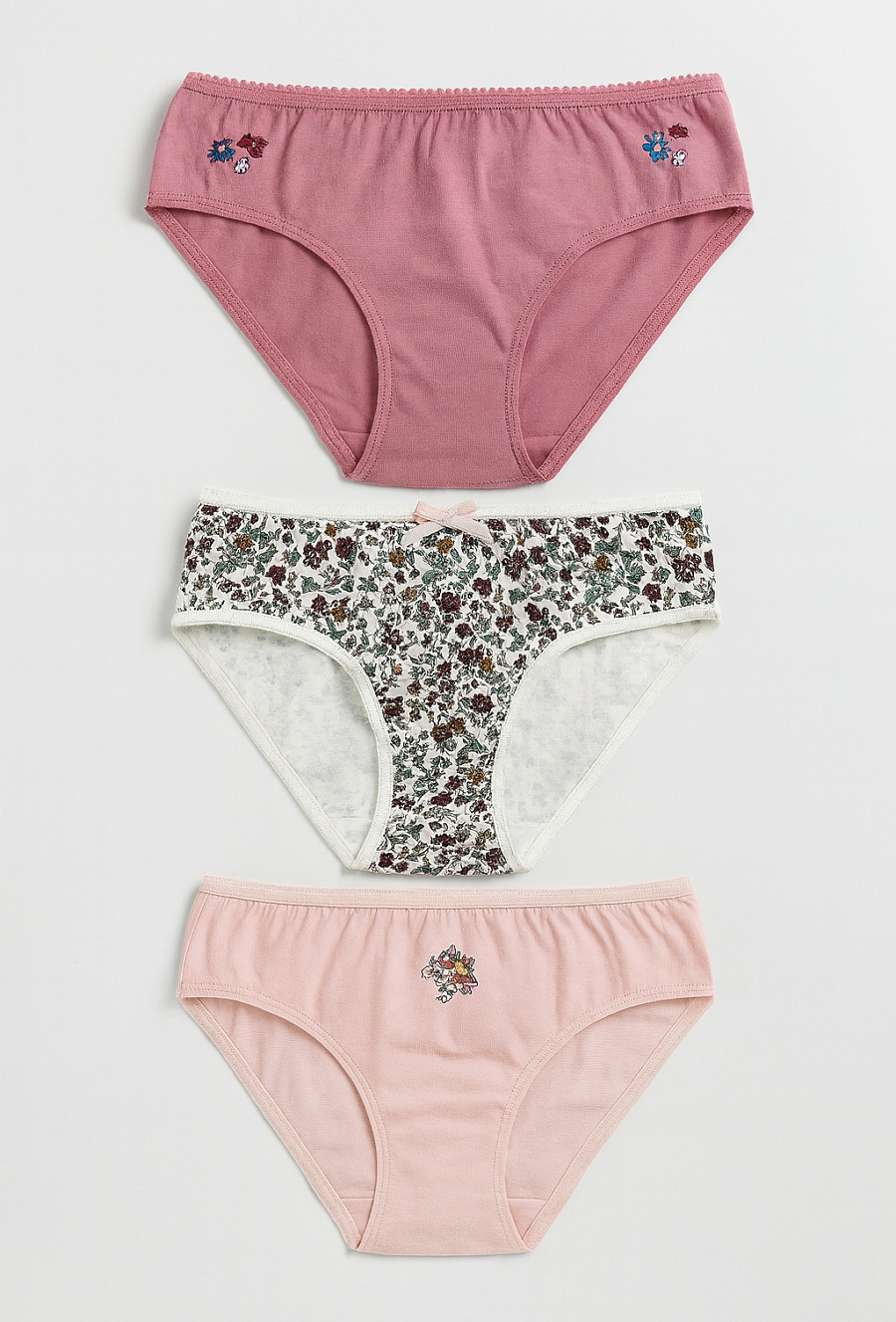 Dziewczęce majtki bawełniane 3-pak