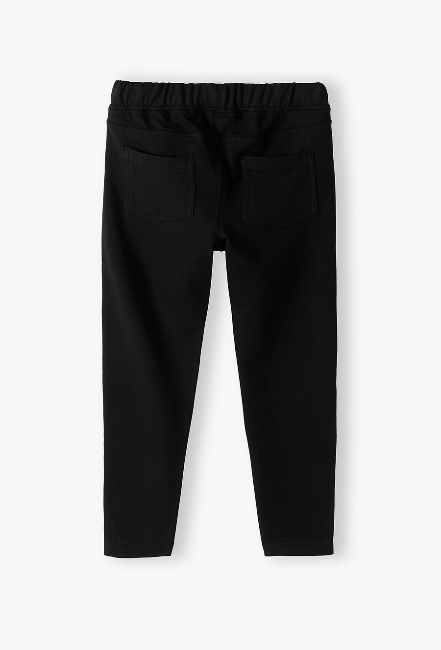 Czarne ocieplane spodnie - treginsy dla dziewczynki - 510.15.