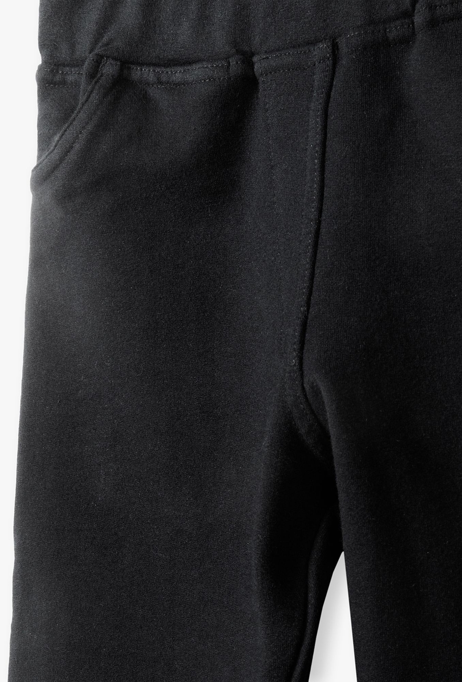 Dzianinowe tregginsy dziewczęce - czarne