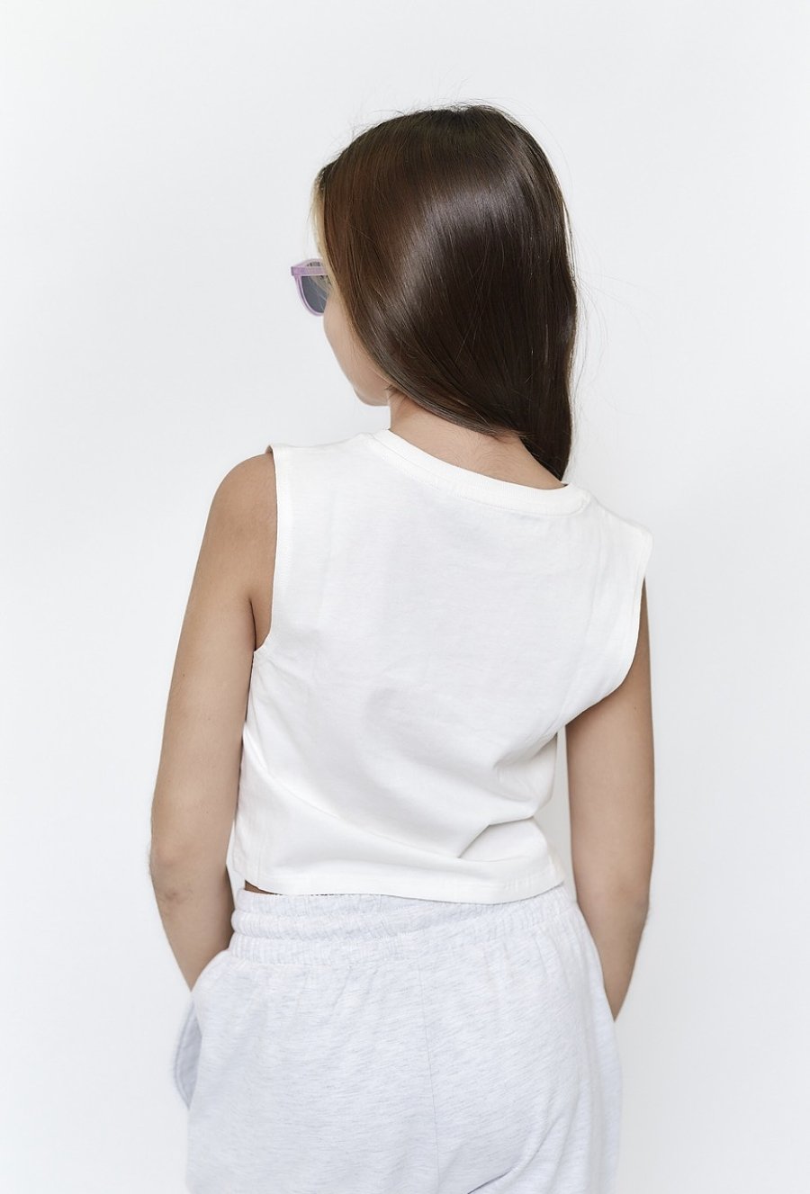 Dziewczęcy top bez rękawów