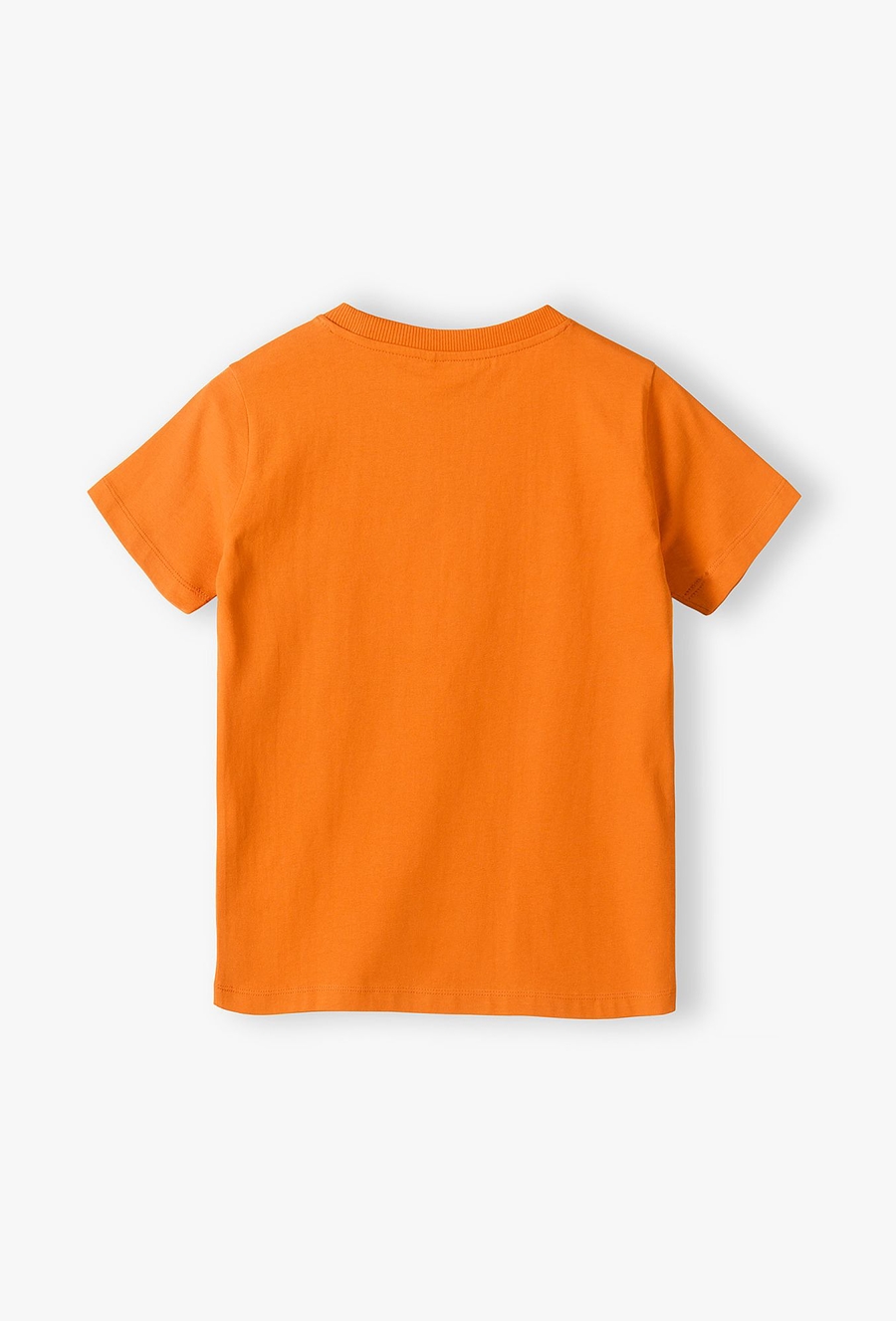 Bawełniany t-shirt dla dziecka - pomarańczowy - Basic
