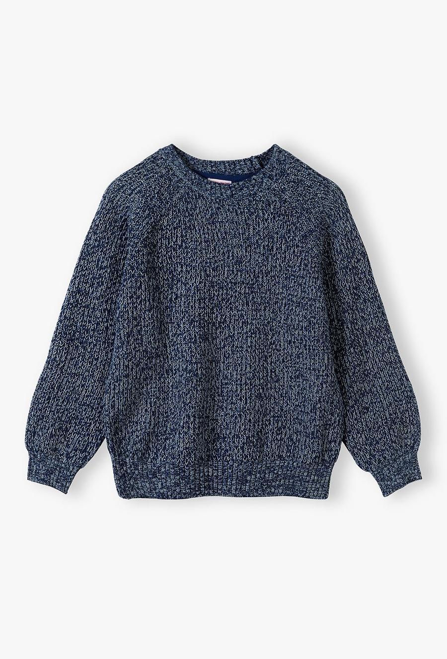 Granatowy sweter dzianinowy dla chłopca - Lincoln&Sharks