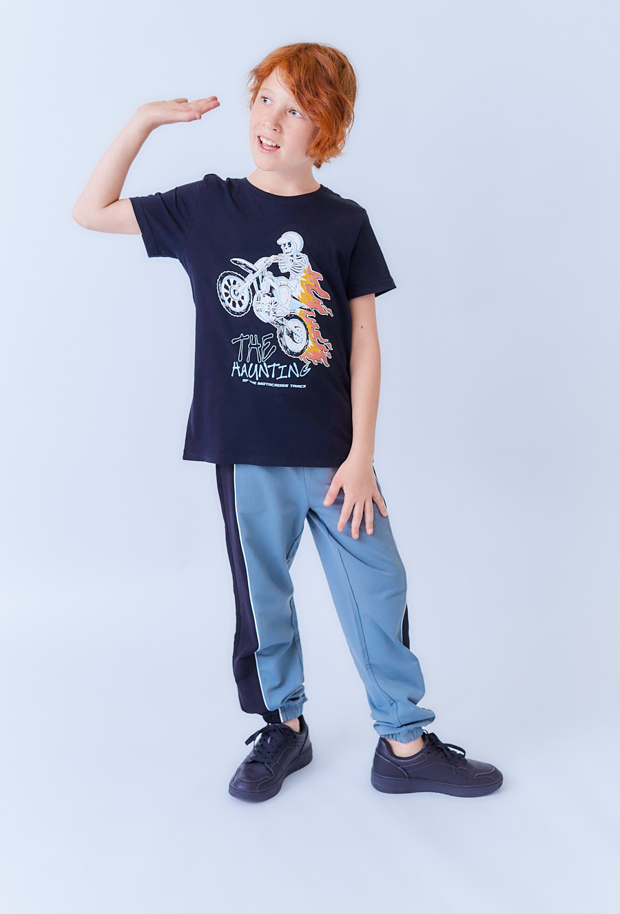 Koszulka chłopięca ze szkieletorem