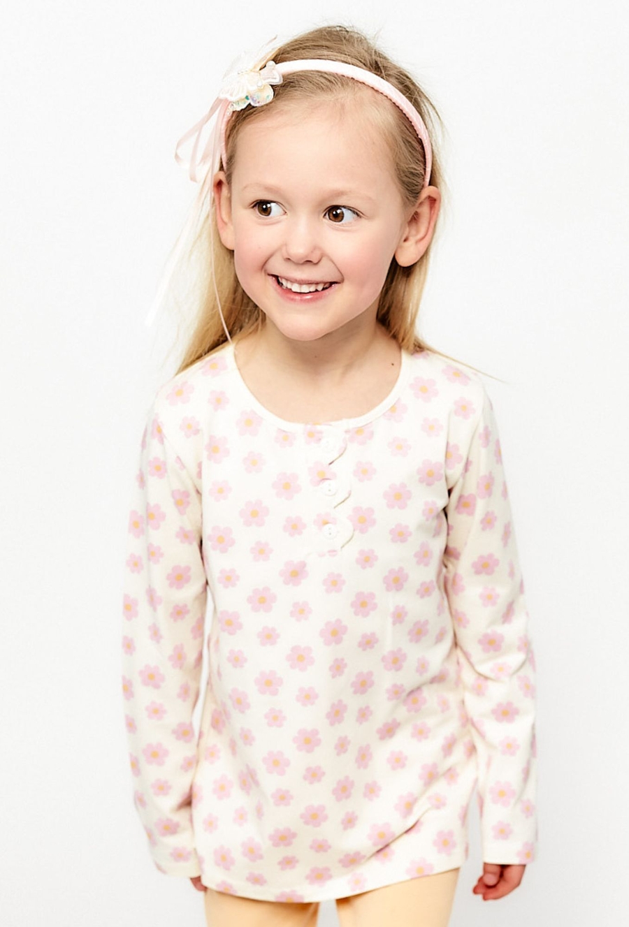 Dziewczęca bluzka w kwiatki