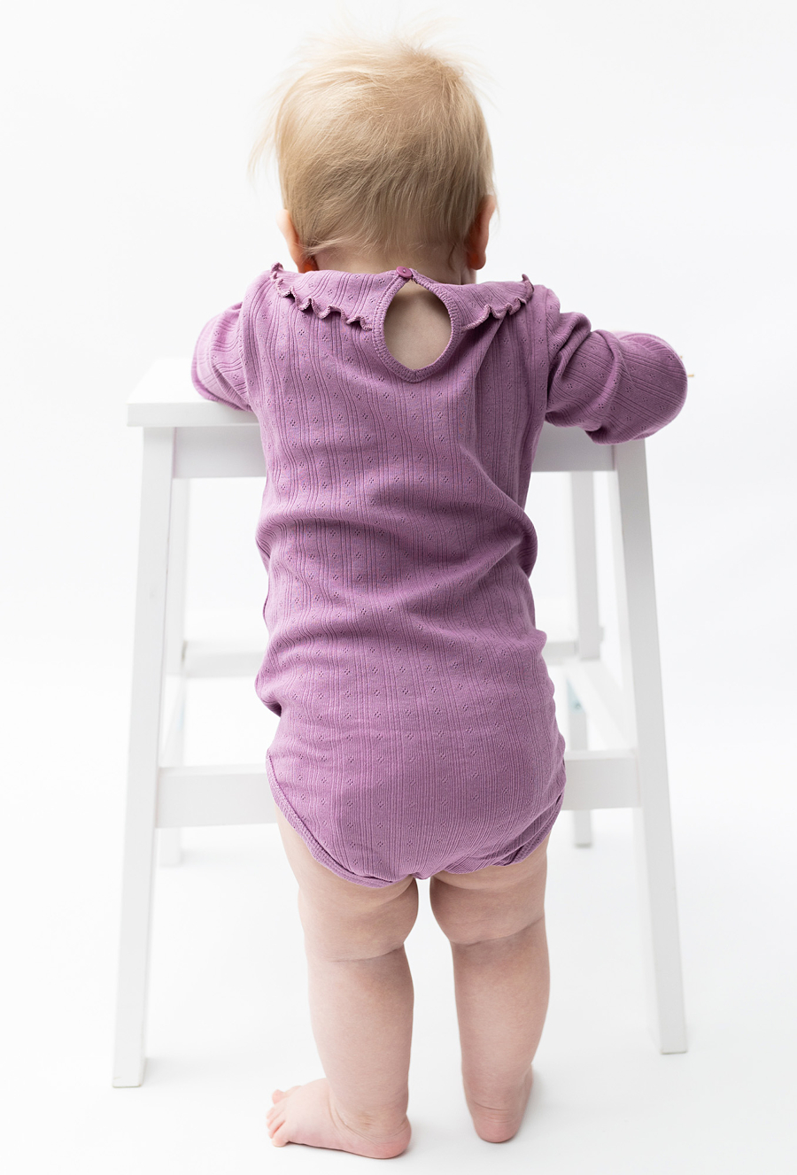 Wygodne body z długim rękawem dla dziewczynki