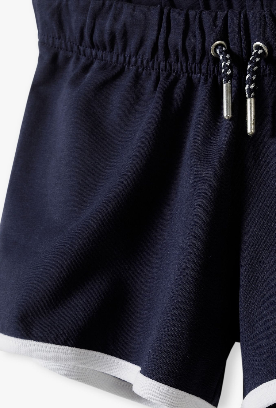 Szorty dzianinowe gimnastyczne basic dla dziewczynki