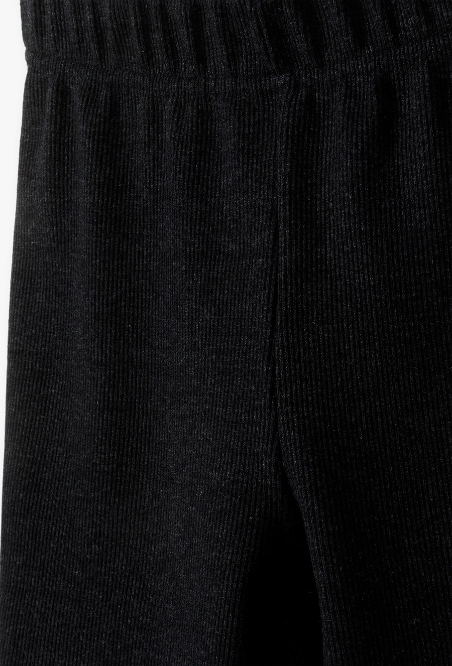 Dzianinowe spodnie dziewczęce w prążki - Flare - Lincoln&Sharks