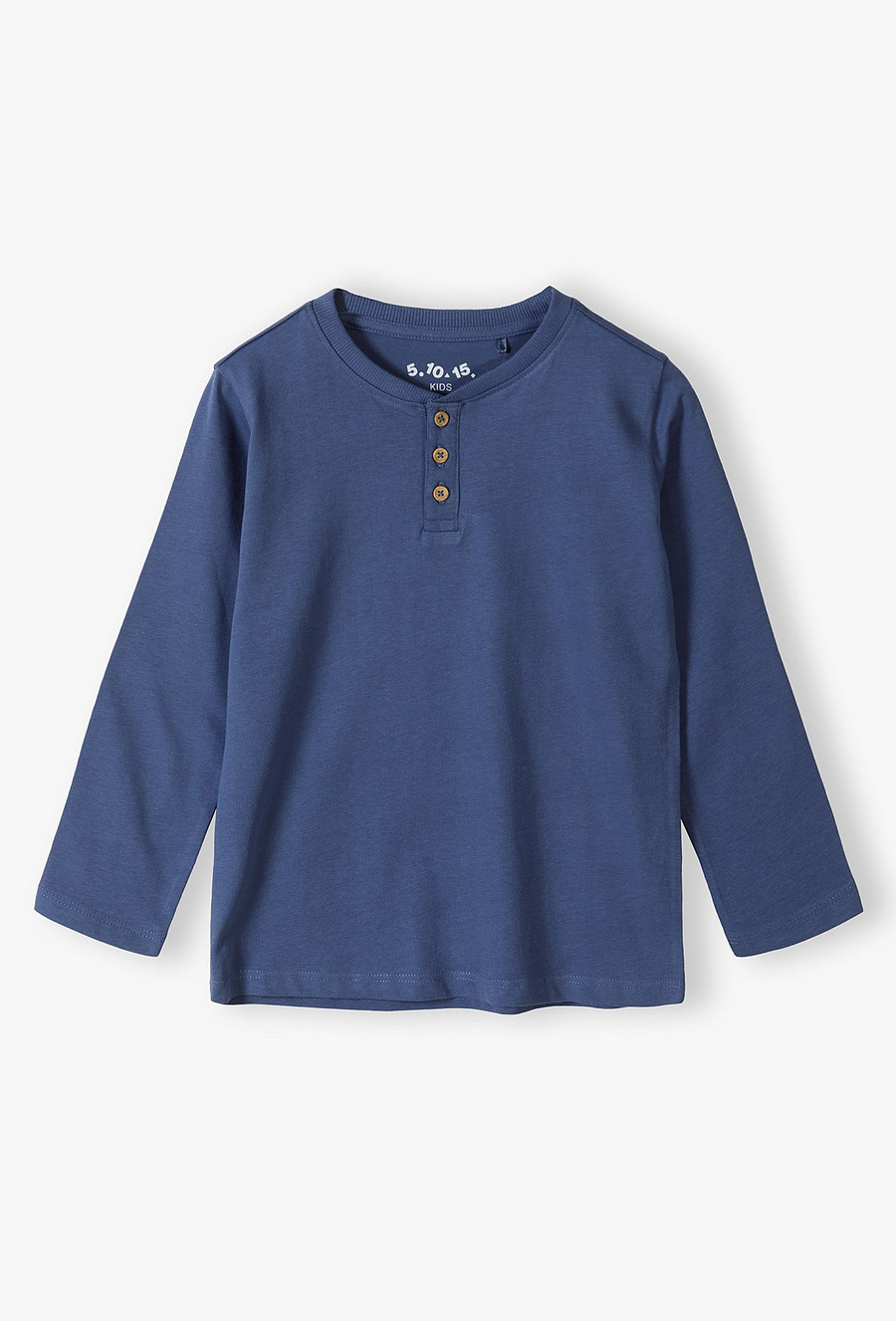 Bluzka dla chłopca - niebieska z długim rękawem - 510.15.