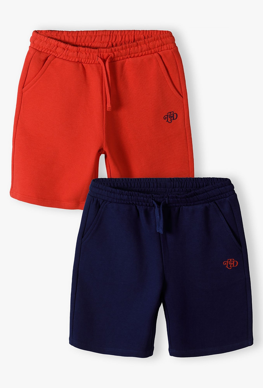Granatowe i czerwone szorty dla chłopca - Limited Edition