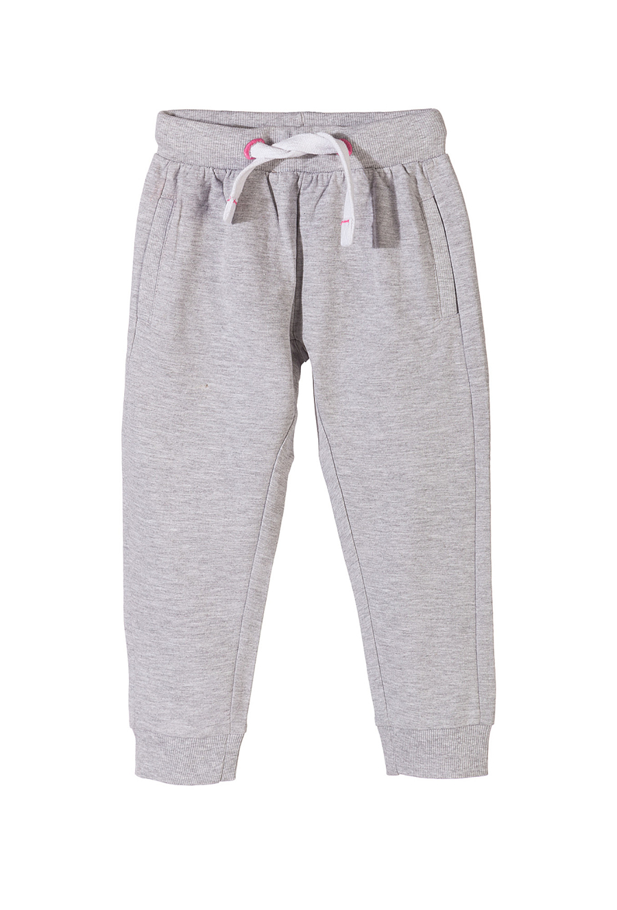 Spodnie dresowe dziewczęce basic - szare