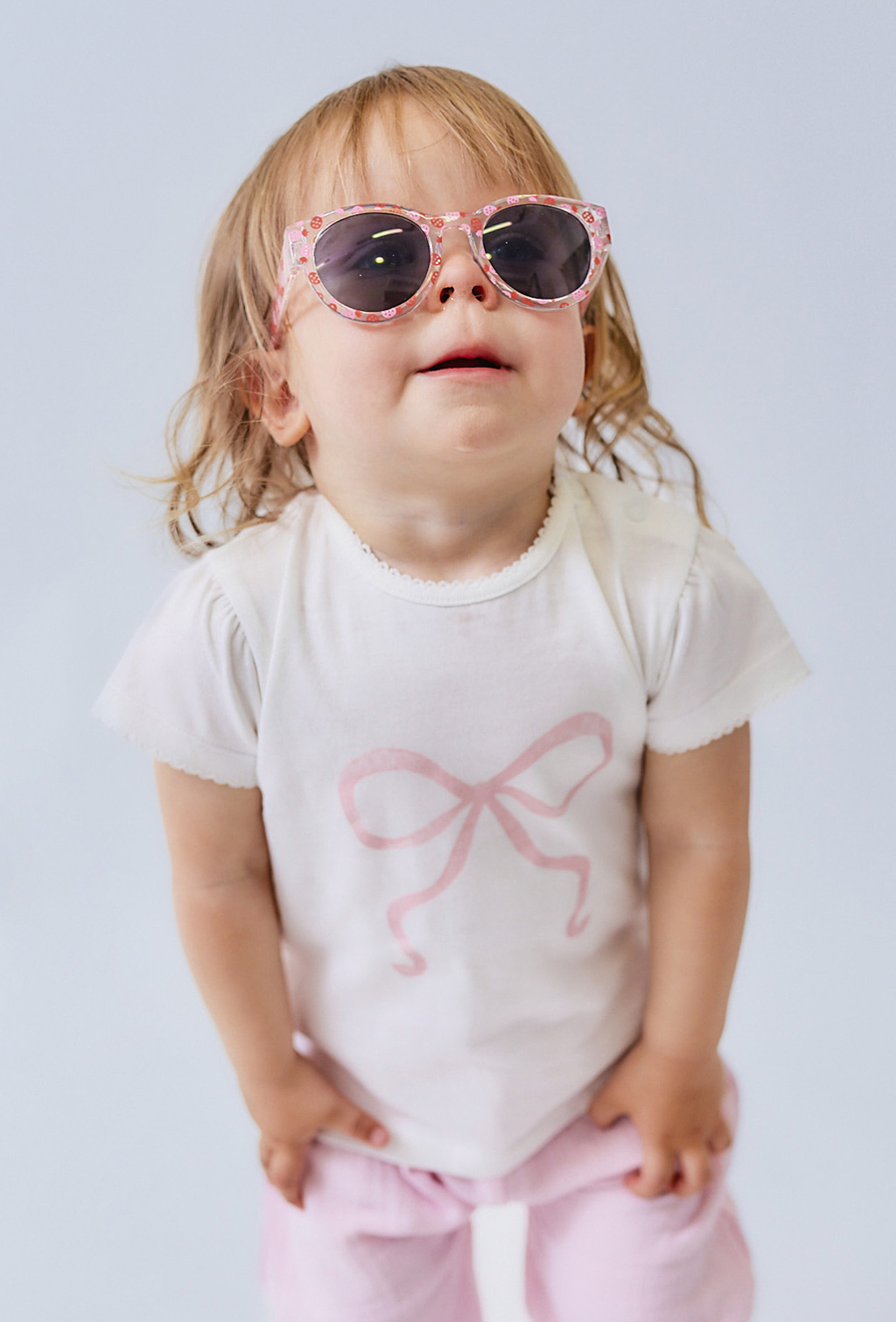 Koszulka z różową kokardką