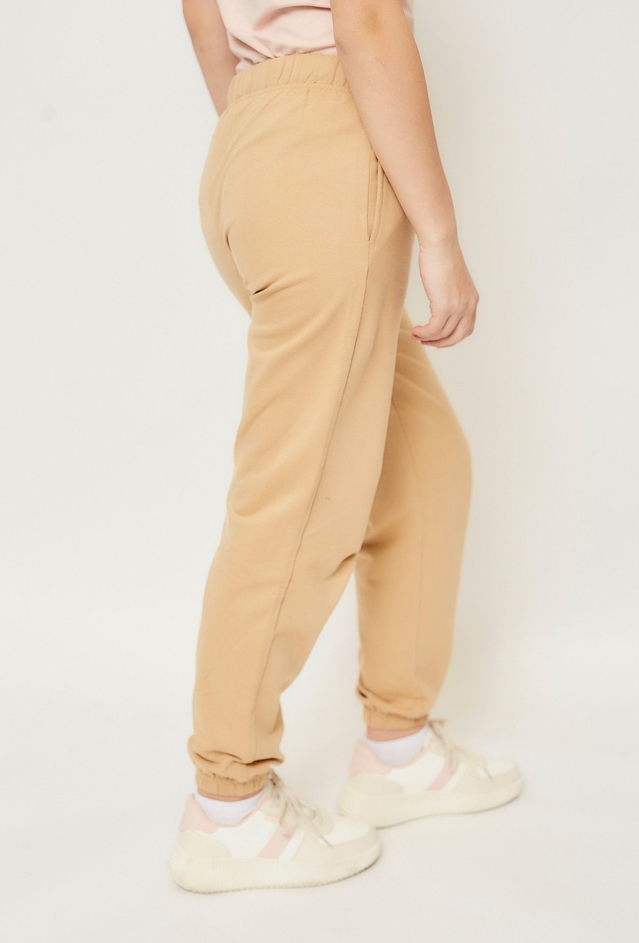 Żółte spodnie dresowe dla dziewczynki