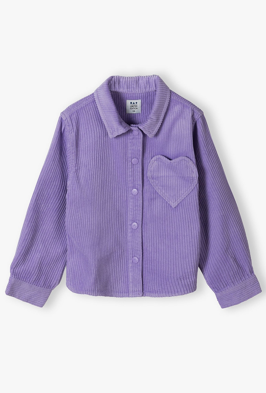 Fioletowa koszula rozpinana dla dziewczynki - 510.15.