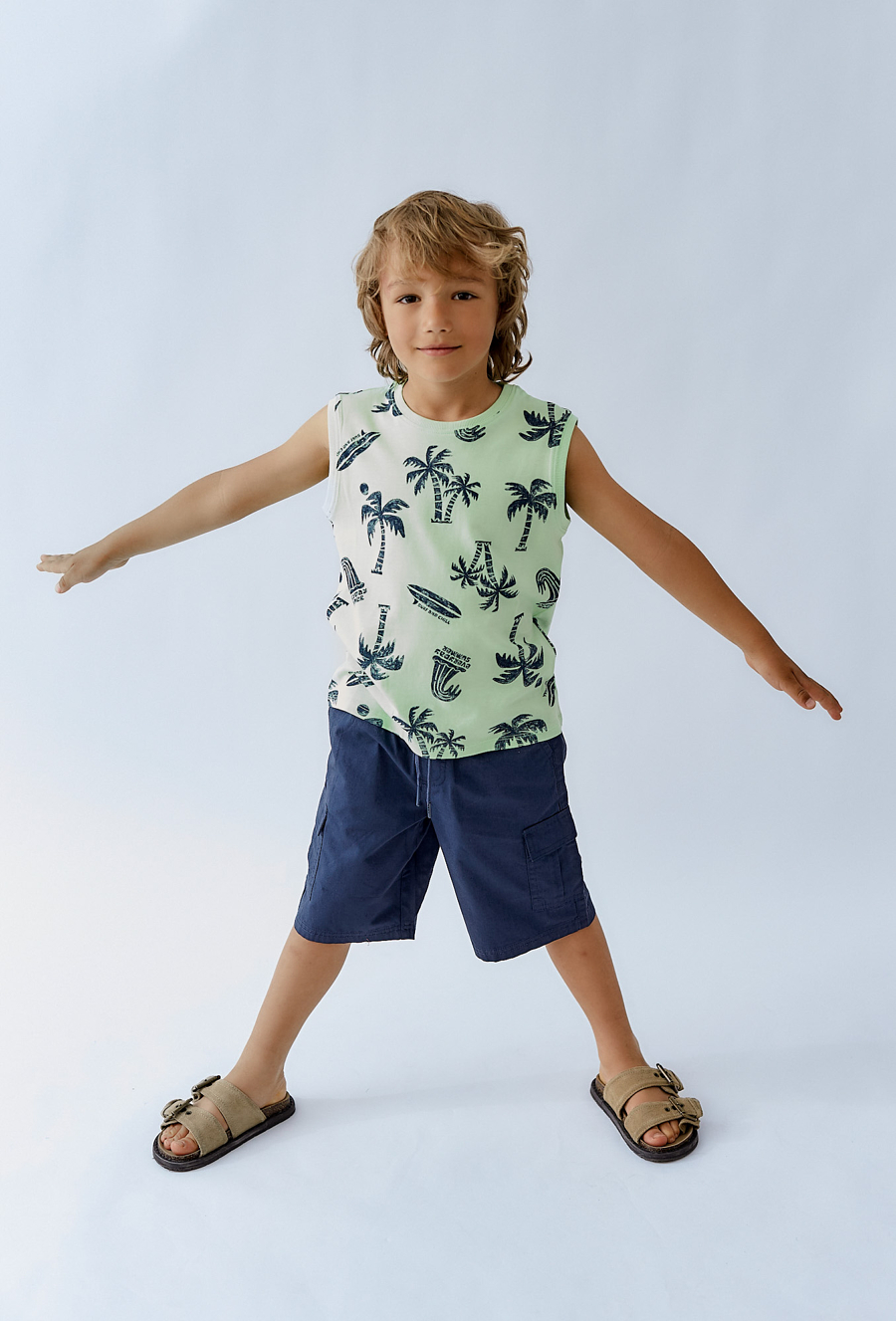 Koszulka bez rękawów chłopięca