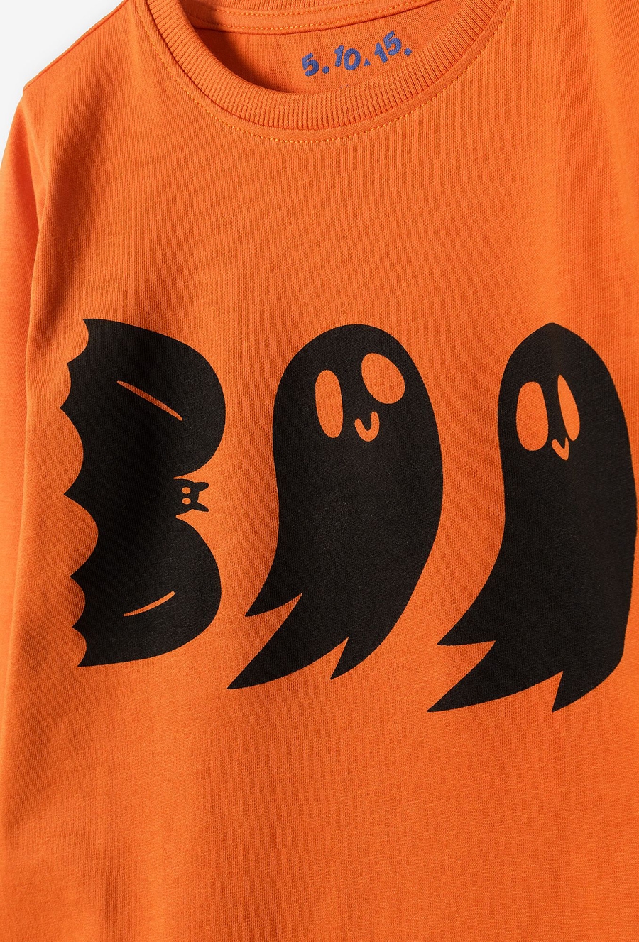 Pomarańczowa bluzka z nadrukiem