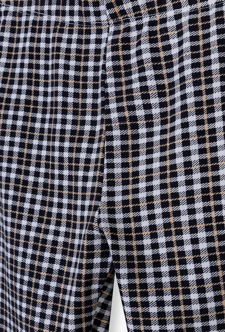 Dzianinowe leginsy dziewczęce w granatową atę