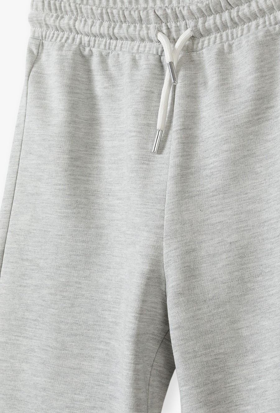 Szare dresowe spodnie dziewczęce Wide Leg - Lincoln&Sharks