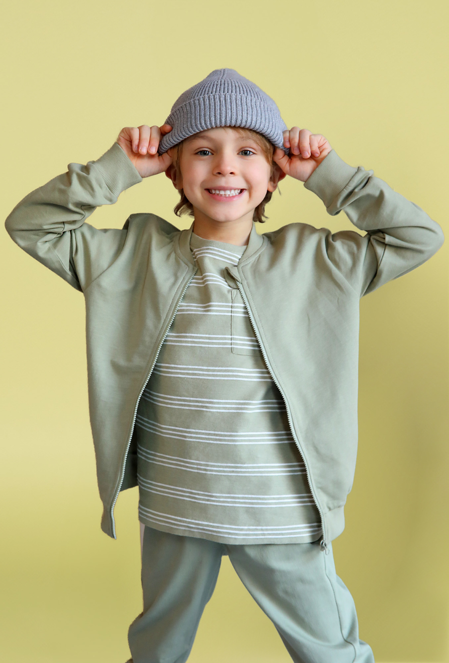 Dzianinowa bluza dresowa bez kaptura - 510.15.