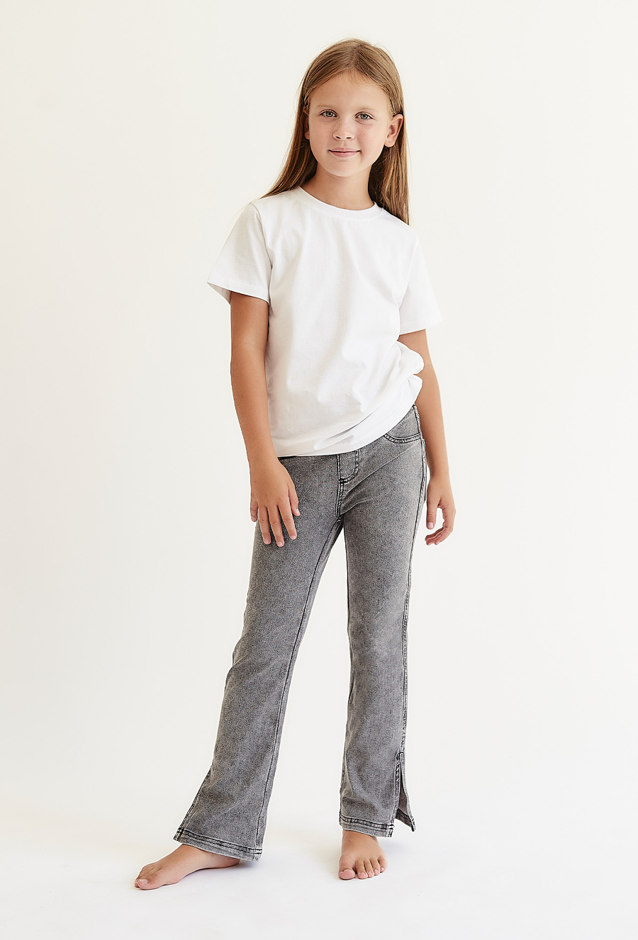 Szare Jegginsy dla dziewczynki - 510.15.