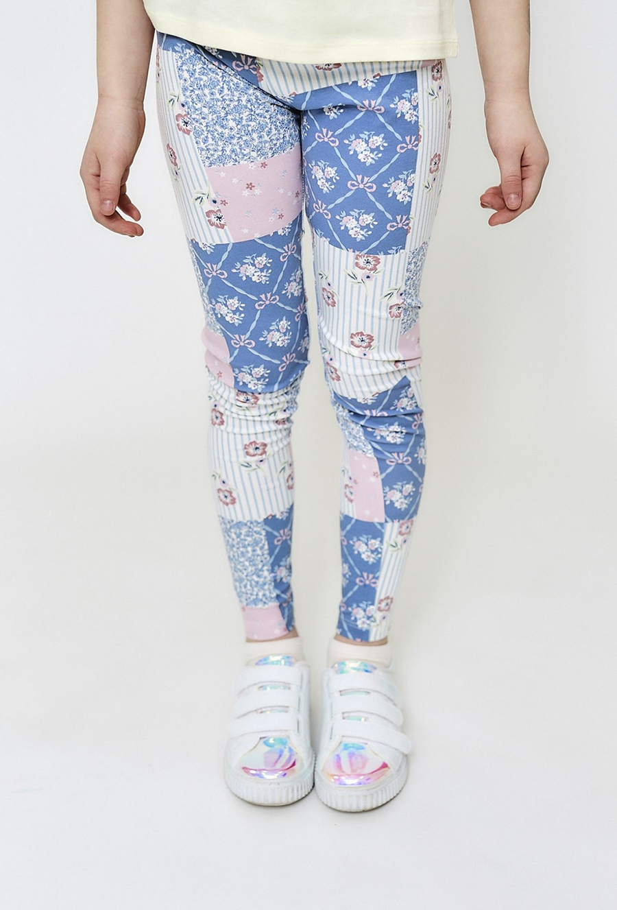 Legginsy w patchworkowy wzór