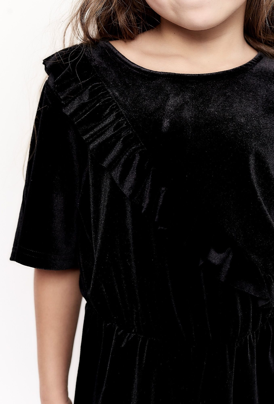 Czarny elegancki kombinezon dla dziewczynki