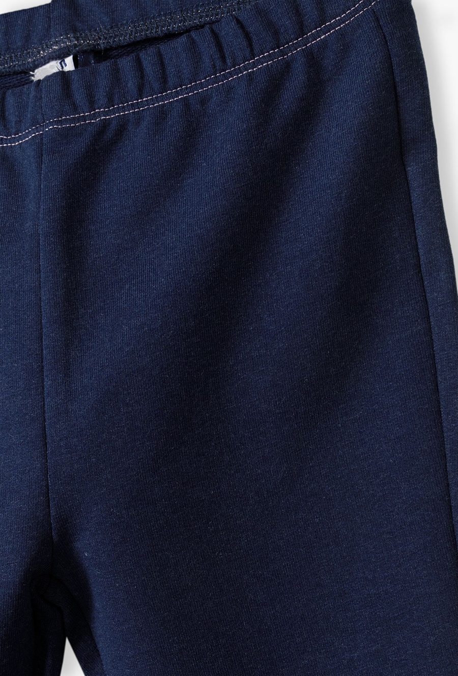 Granatowe dzwony niemowlęce z dzianiny - 510.15.