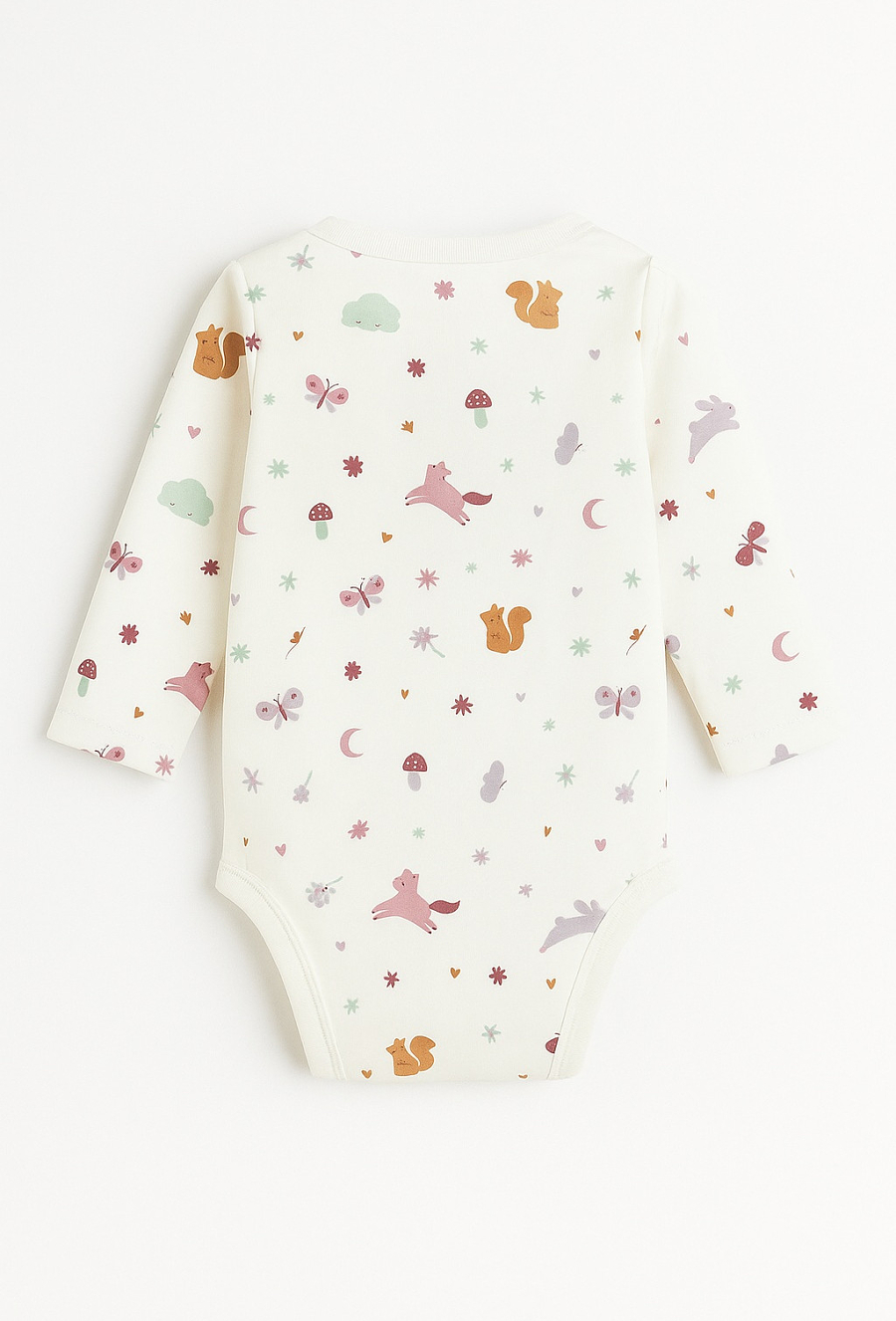 Body niemowlęce z długim rękawem we wzory