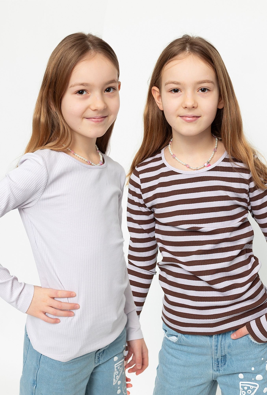 Bluzki z długim rękawem - 2-pak